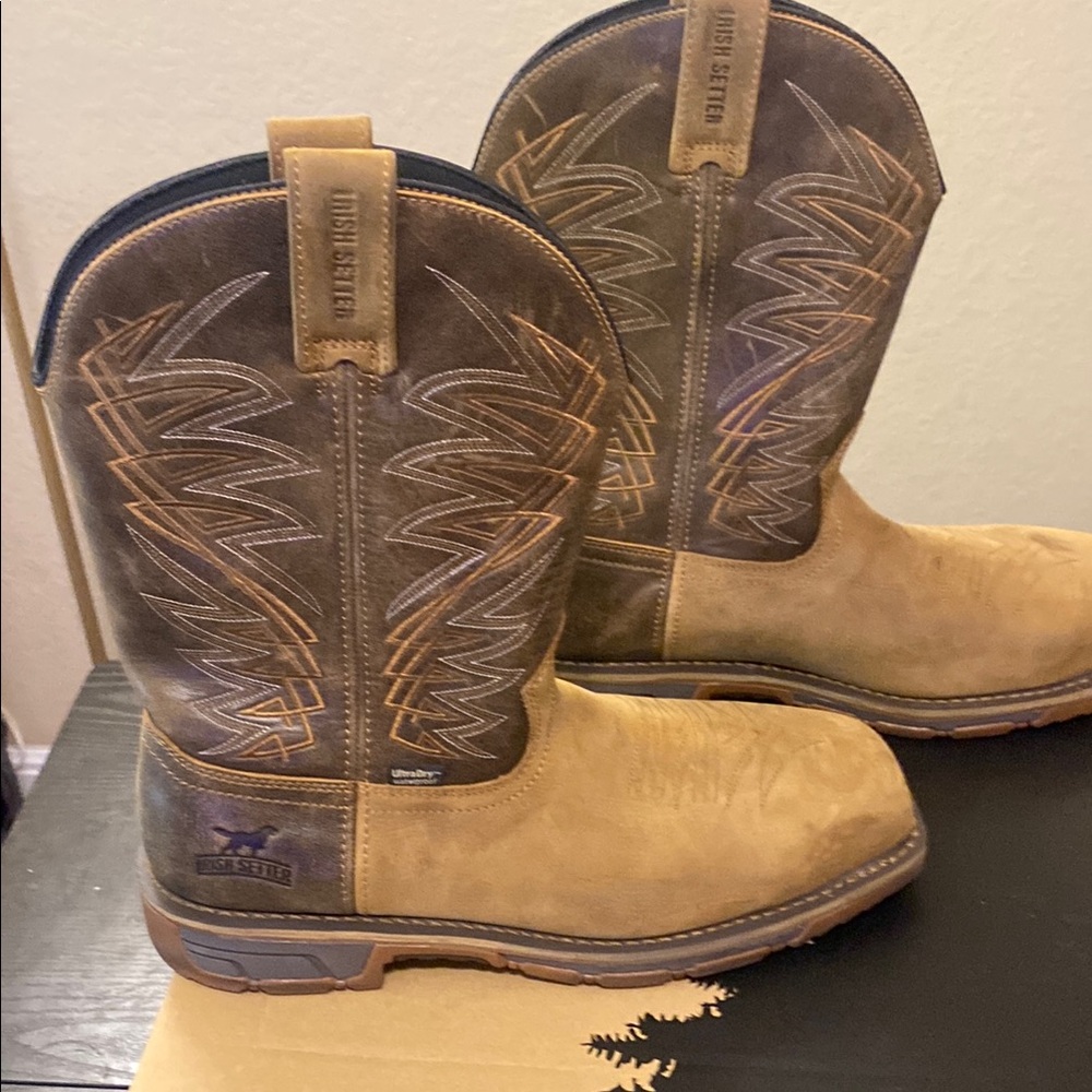 Irish Setter Brown Cowboy Western Boots